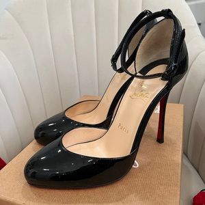 Christian louboutin tango Alto 100 Patent Black